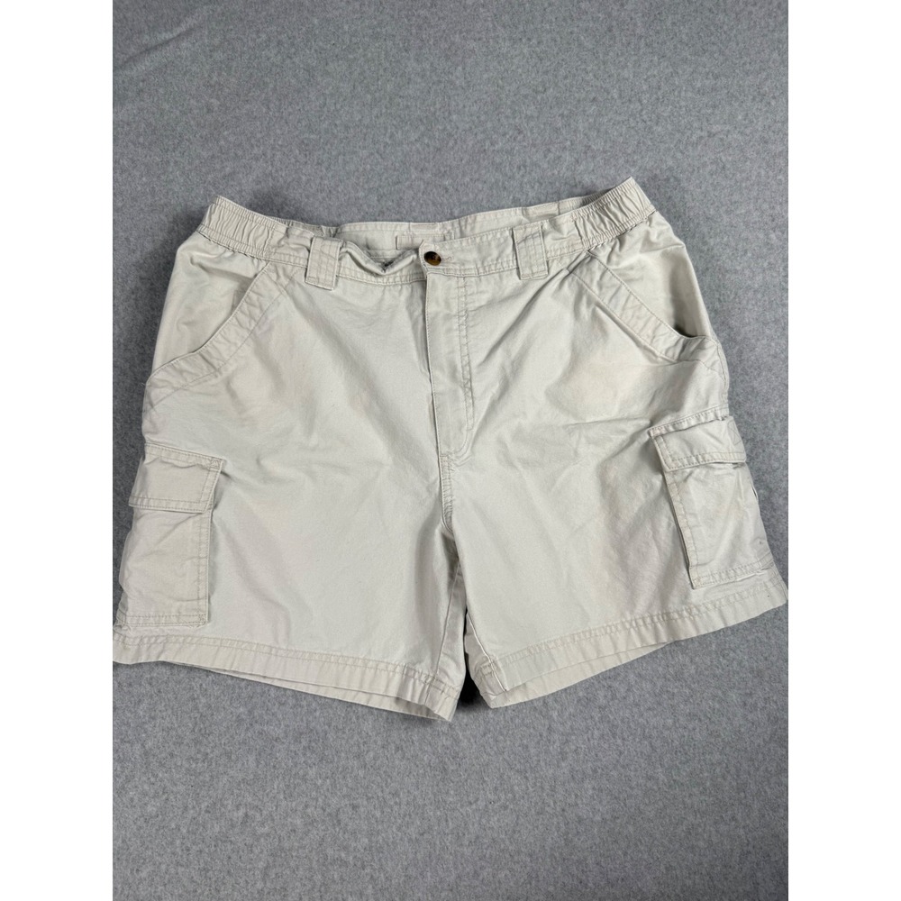 L.L. Bean Cargo Shorts 35 Beige Comfort Waist Gorpcore Outdoor Utility 6"